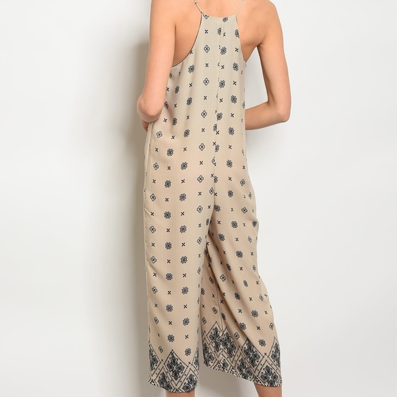 Taupe Jumpsuit - Picture 2 of 2